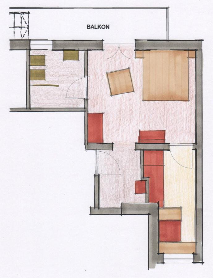 Апартаменты Haus Kargruber Санта-Маддалена-ин-Казиес Экстерьер фото